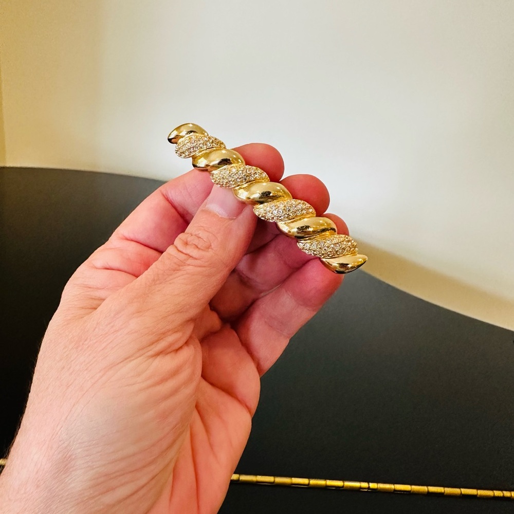 DIOR 80s/90’s VINTAGE RETRO ICONIC COUTURE LUXURY AUTHENTIC RUNWAY GLAM BARRETTE - Picture 3 of 17